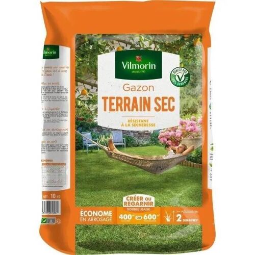 Vilmorin Semences De Gazon Rustique Pour Terrain Sec - 10 Kg