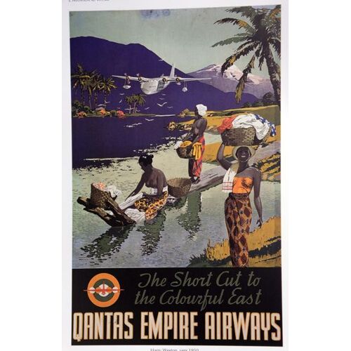 Affiche Qantas Empire Airways 