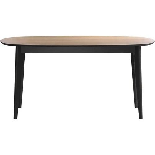 Table À Manger - Ronin - Chêne - Ovale - En Mdf - Contemporain - 8 Personnes - 160 X 77 X 90 Cm - Trendteam