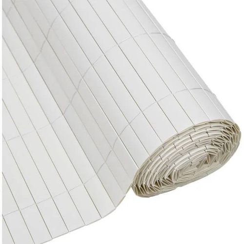 Canisse Pvc Double Face - Nature - 1 X 3 M - 1600 G/M² - Occultant 4/5 - Anti-Uv - Blanc