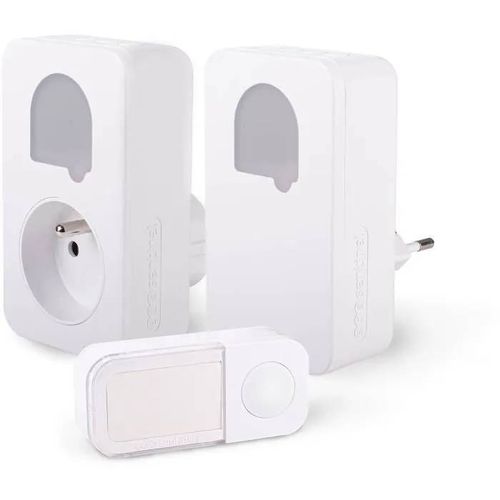 Carillons - SCS SENTINEL - SONE DUO - Sans fil et sans pile - Lot de 2 - Portée 150+50 mètres - Auto-alimenté