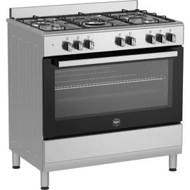 Cuisinière à gaz - BERTAZZONI - SEL925MX - 5 foyers - 3,6 Kwh - 90 cm - Inox