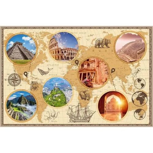 Puzzle 3000 pièces : Merveilles du monde moderne