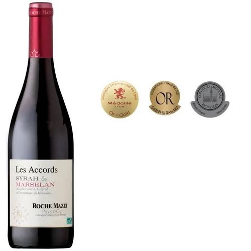 Les Accords De Roche Mazet 2023 Syrah & Marselan Pays D'oc - Vin Rouge De Languedoc
