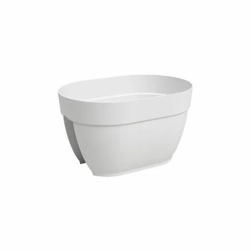 Artevasi Jardinière Balcon Capri Campana - 40 Ma - Blanc - 39 X 25,6 X 22,5 Cm