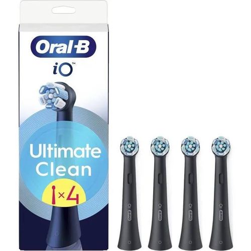 Brossettes de brosses à dents électrique Oral-B iO Ultimate Clean noir - Pack de 4