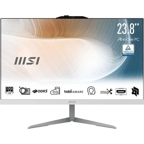 Ordinateur Tout-en-un - MSI - AM242 12M-2023XFR - 24'' FHD - Intel Core 5 120U - 16GB DDR5 SO-DIMM - Kit Clavier/souris