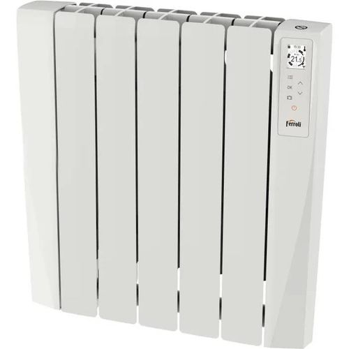 Radiateur électrique - Fluide caloporteur - 750 W - Ferroli - Néo connecté - Horizontal - Blanc