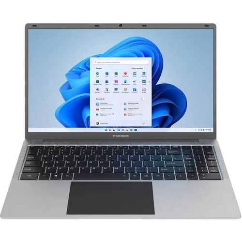 PC Portable Notebook - THOMSON NEO15 - 15,6" HD - Celeron N4020 - RAM 4Go - 128Go SSD - Windows 11S - Gris - AZERTY + Office 1 an