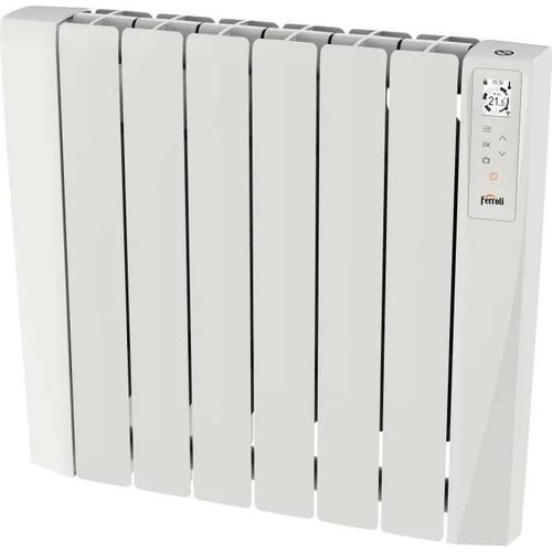 Radiateur électrique - Fluide caloporteur - 1000 W - Ferroli - Néo connecté - Horizontal - Blanc