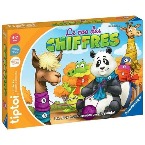 tiptoi® Le Zoo des chiffres, Jeu éducatif électronique, sans écran, 00189, A partir de 4 ans, Ravensburger