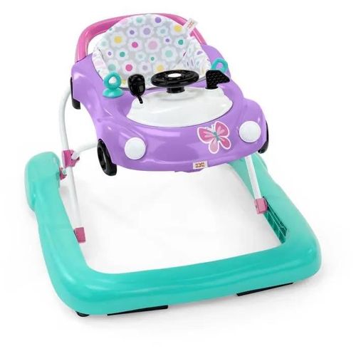 Bright Starts Trotteur Bébé Pliable 3 En 1, Petite Voiture, 3 Modes De Jeux Évolutifs, Violet