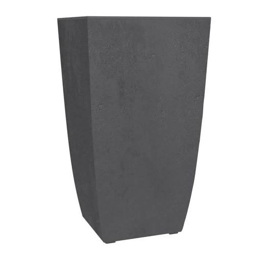 Eda Bac À Fleurs Carré Haut Diva Basalt - 42 L - 43,5 X 43,5 X H.78.2 Cm -Bac Intérieur Amovible - Gris Anthracite