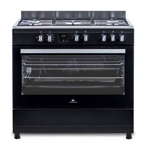 Cuisinière piano four multifonctions catalyse - CONTINENTAL EDISON - CECP9060BDD- 95 L - Affichage digital - L90 x H 85 cm - Noir