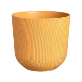 Elho Pot De Fleur Jazz Rond - Jaune - Ø 34.5 X H 32 Cm - Intérieur - 100% Recyclé
