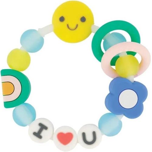 Bracelet De Dentition De L'amitié - Infantino - 316773 - Silicone - "I Love You" Je T'aime