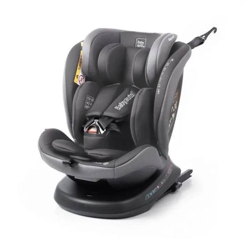 Siège Auto - Babyauto - Rodia - Groupe 0/1/2/3 - 40 / 150 Cm - I-Size Plus - Isofix - Pivotant - Inclinable - Réducteur - Gris