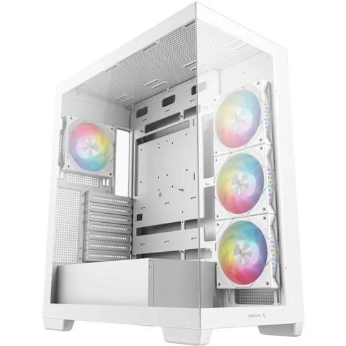 Boitier sans alimentation - DEEPCOOL CG580 4F - Moyen tour - Format E-ATX - Blanc