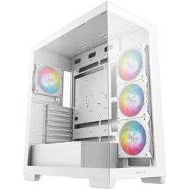 Boitier sans alimentation - DEEPCOOL CG580 4F - Moyen tour - Format E-ATX - Blanc