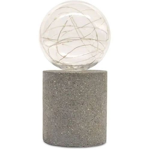 Lampe De Table Solaire - Garden Id Nordic Light - Ø10 H19 Cm - Autonomie 6 À 8h - Bouton On/Off - Pile Aaa Rechargeable