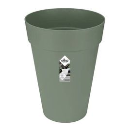 Elho Pot De Fleurs Loft Urban Rond Haut - Ø 34 X H 45 Cm - Extérieur - 100% Recyclé - Vert