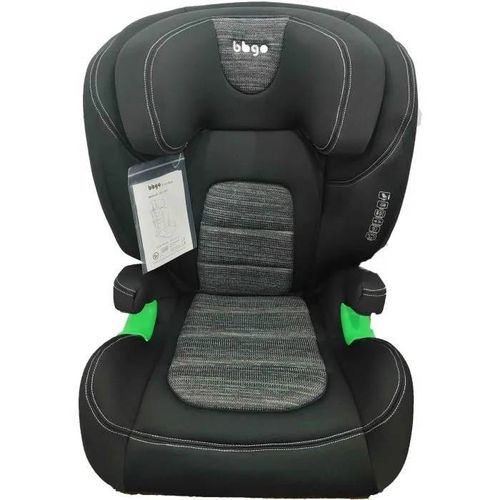 Siège-Auto - Bbgo - Joy Rider - 3 À 12 Ans - I-Size 100-150 Cm - Isofix - Noir Et Gris - Dossier 2 Positions - Appui-Tête 16 Pos