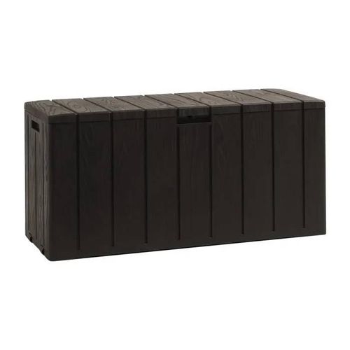 Coffre De Jardin Bravo - Résine - Toomax - Marron - Capacité 270l - 117,5 X 45 X 56 Cm