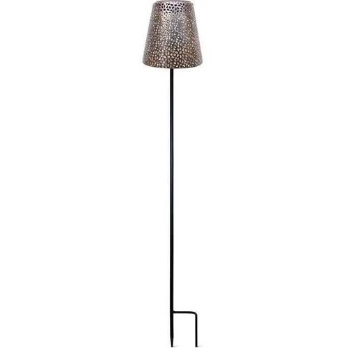 Lampe Solaire - Garden Id Or - Ø12 H70 Cm - Autonomie 6-8h - Pied Stabilisateur - Bouton On/Off - Sans Câblage - Pile Aaa.