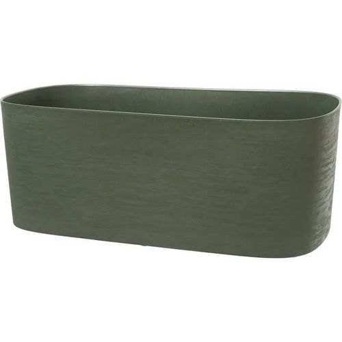 Jardinière Xl À Réserve D'eau - Garden Id Respect - Vert De Gris 80 X 38 Cm - 100% Déchets Ménagers - 100% Recyclable