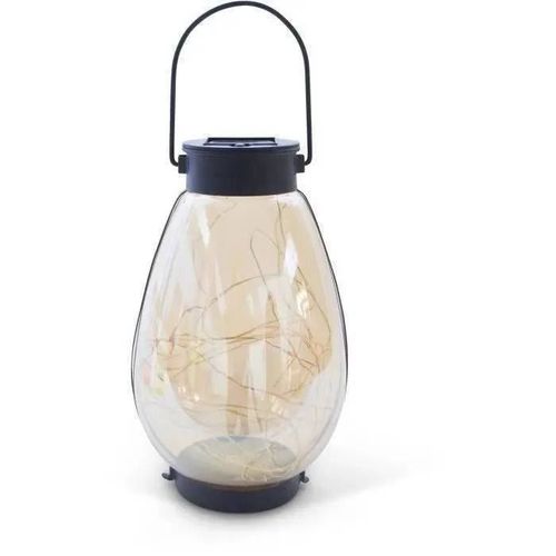 Lanterne Solaire - Garden Id Bali - Ø14 H23 Cm - Éclairage 6-8h - Accrochage Polyvalent - Pile Aaa Rechargeable.