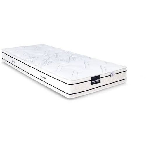 Matelas 90x200 marque DUNLOPILLO - Hauteur 20 cm Ressorts ensachés - Dunloflex - 5 zones - Soutien Equilibré - Fabriqué en France