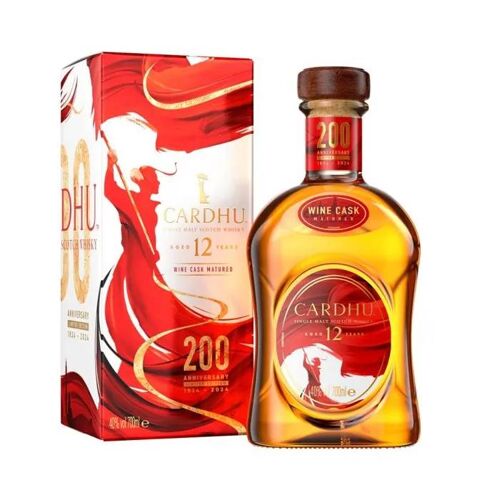 Cardhu Single Malt Scotch - Whisky 12 Ans - 200th Anniversary - 40,0 % Vol. - 70 Cl