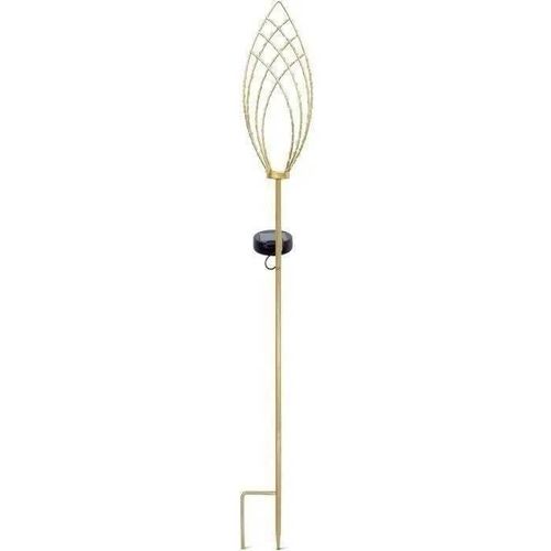 Lanterne Solaire - Garden Id Épi Doré - Ø11 H81 Cm - Autonomie 6-8h - Bouton On/Off - Pile Aaa Rechargeable.