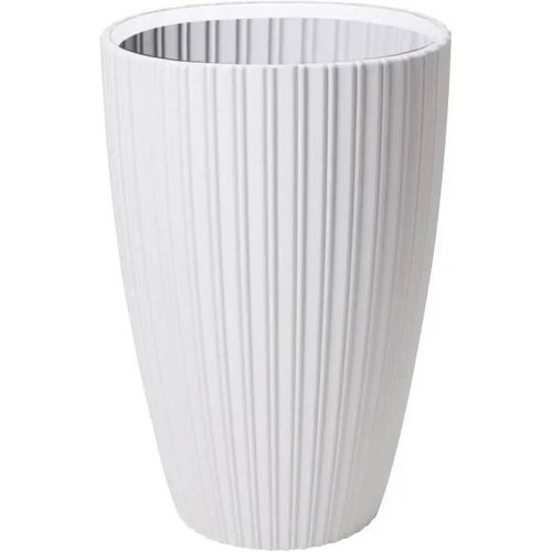 Pot De Fleurs - Garden Id - Fancy - 40 X 58 Cm - Pour Jardin, Balcons Ou Intérieurs - Blanc