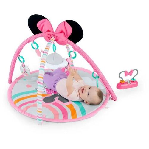 Disney Baby -Minnie- Tapis De Sol Éveil Bébé Évolutif Arche Avec Jouets Sensoriels Et Musicaux, Guirlande Lumineuse, Miroir