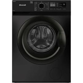 Lave-linge hublot BRANDT WFB383QN - 8 kg - Induction - L60 cm - Classe A - 1400 trs/min - Noir