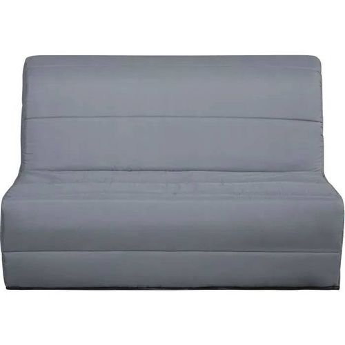 Banquette Convertible Bz Dunlopillo- 2 Places - Tissu Gris - L 140 X H 94 X P 55 Cm - Pearl