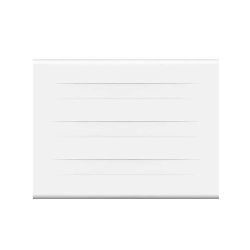 Radiateur électrique fixe à inertie sèche - Double coeur de chauffe - 1000 W - OCEANIC - Blanc mat -NF