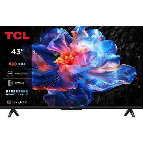 TCL 43P6K - TV LED 43" (109 cm) - 4K UHD 3840x2160 - HDR10+ - Google TV - 3xHDMI 2.1 - WiFi