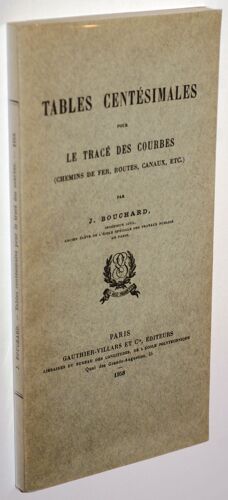 Tables Centesimales Pour Le Trace Des Courbes