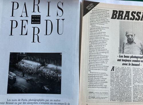 Brassaï : 1 Magazine (Le Monde Mag) & 3 Documents (Libération-Télérama - 14 Pages)