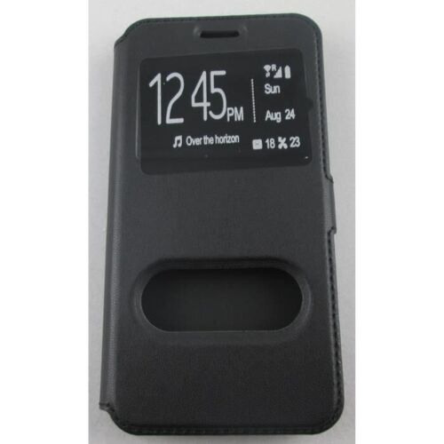 Etui Galaxy A5 Version 2016 Noir Double Fenetre