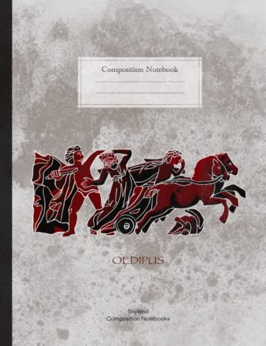 Oedipus Composition Book, Greek Mythology, Philosophy, Sophocles And Poetry Fans - College Ruled: 120 Pages Notebook, Margin, Medium Ruled, Lined