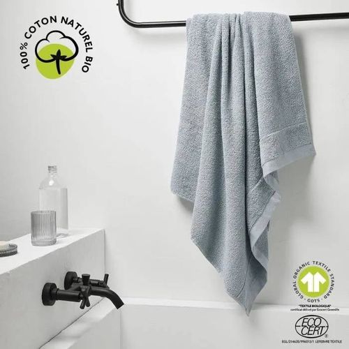 Maxi Drap De Bain - Today - 90 X 150 Cm - Coton - Organic Acier