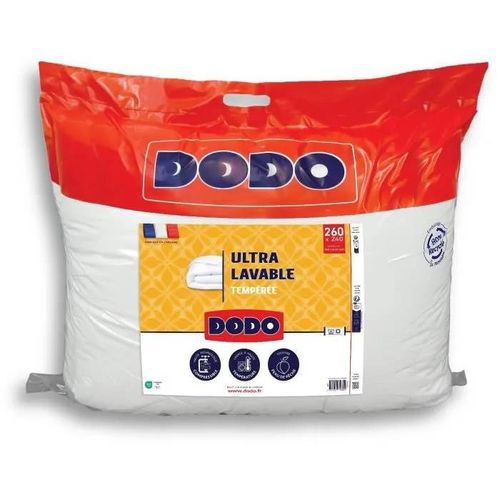 Dodo - Couette Tempérée 300 G/M² - Ultra Lavable - 240 X 260 Cm - Blanc