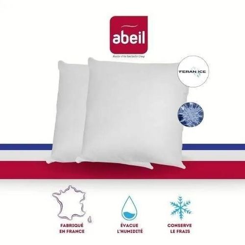 Abeil Lot De 2 Oreillers Moelleux Iceberg 60x60cm