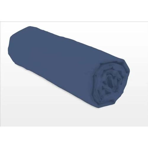 Lovely Home Drap Housse - 160 X 200 + 30 Cm - 100% Coton - Bleu