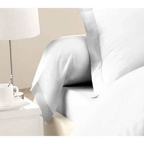 Lovely Home Lot De 2 Taies De Traversin 100% Coton 85x185 Cm - Blanc