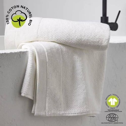 Maxi Drap De Bain - Today - 90 X 150 Cm - Coton - Organic Craie