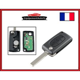Clé Télécommande 3 Btn Lumière Pour Citroen C3 C4 Picasso Peugeot 207 307 308